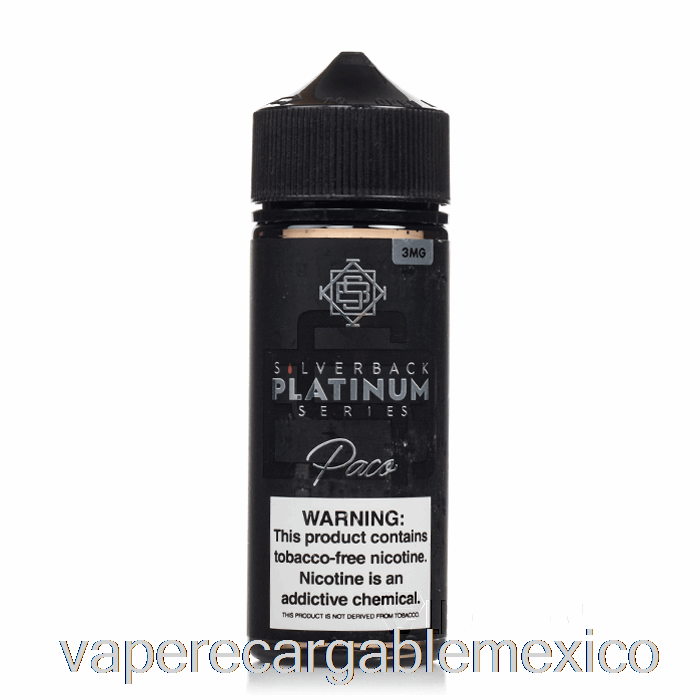 Vape Recargable Paco - Serie Silverback Platinum - 120ml 3mg